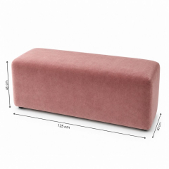 Ghế Bench Dài - Nhung Hồng Dusty