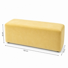 Ghế Bench Dài - Nhung Vàng Bơ
