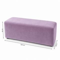 Ghế Bench Dài - Nhung Tím Lilac
