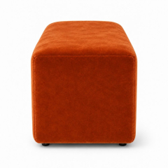 Ghế Bench Dài - Nhung Cam Đất