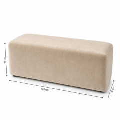 Ghế Bench Dài - Nhung Champagne