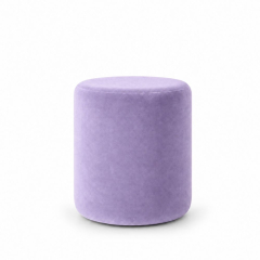 Đôn Tròn Nhung - Tím Lilac