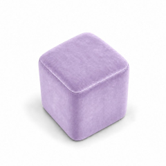Đôn Vuông Nhung - Tím Lilac
