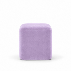 Đôn Vuông Nhung - Tím Lilac