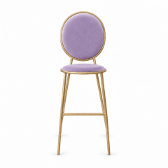 Ghế Shell Bar - Nhung Tím Lilac