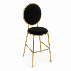 Ghế Shell Bar - Nhung Đen