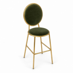Ghế Shell Bar - Nhung Xanh Olive