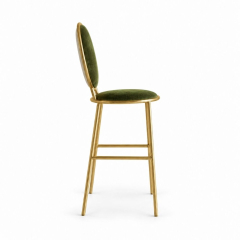 Ghế Shell Bar - Nhung Xanh Olive