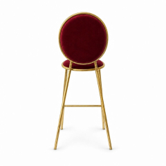 Ghế Shell Bar - Nhung Đỏ Burgundy