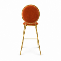 Ghế Shell Bar - Nhung Cam Đất