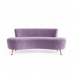 Sofa Cong Flow - Nhung Tím Lilac