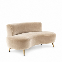 Sofa Cong Flow - Nhung Champagne