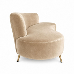 Sofa Cong Flow - Nhung Champagne