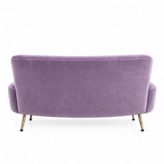 Sofa Cong Flow - Nhung Tím Lilac