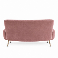 Sofa Cong Flow - Nhung Hồng Dusty