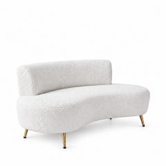 Sofa Cong Flow - Bouclé Trắng