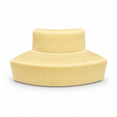 Sofa Module Lưng Nhỏ - Nhung Vàng Bơ