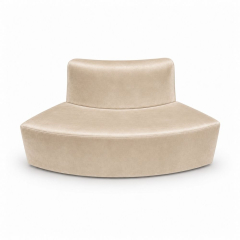 Sofa Module Lưng Nhỏ - Nhung Champagne