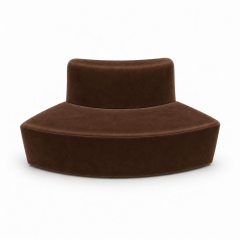 Sofa Module Lưng Nhỏ - Nhung Nâu Chocolate