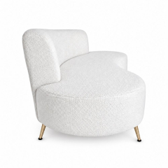 Sofa Cong Flow - Bouclé Trắng