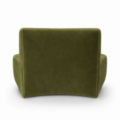 Sofa Module Lưng Nhỏ - Nhung Xanh Olive