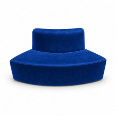 Sofa Module Lưng Nhỏ - Nhung Xanh Cobalt