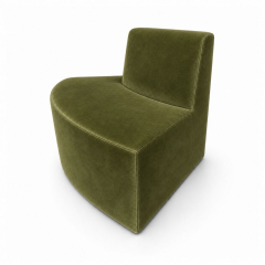 Sofa Module Lưng Nhỏ - Nhung Xanh Olive