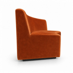 Sofa Module Lưng Lớn - Nhung Cam Đất