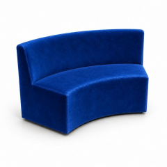 Sofa Module Lưng Lớn - Nhung Xanh Cobalt