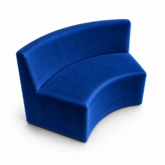 Sofa Module Lưng Lớn - Nhung Xanh Cobalt