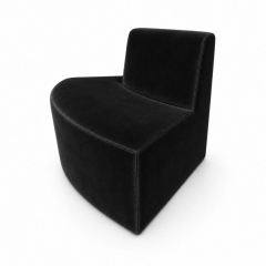 Sofa Module Lưng Nhỏ - Nhung Đen