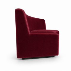 Sofa Module Lưng Lớn - Nhung Đỏ Burgundy
