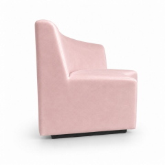 Sofa Module Lưng Lớn - Nhung Hồng Đào