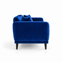 Sofa Đôi Lounge - Nhung Xanh Cobalt