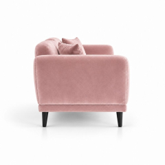 Sofa Đôi Lounge - Nhung Hồng Đào