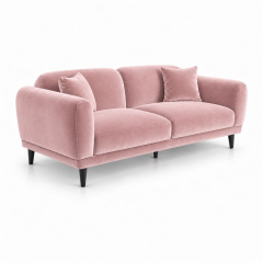 Sofa Đôi Lounge - Nhung Hồng Đào