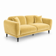 Sofa Đôi Lounge - Nhung Vàng Bơ