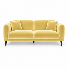 Sofa Đôi Lounge - Nhung Vàng Bơ