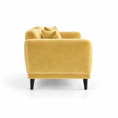 Sofa Đôi Lounge - Nhung Vàng Bơ