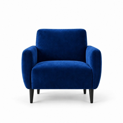 Ghế Sofa Armchair VIP - Nhung Xanh Cobalt