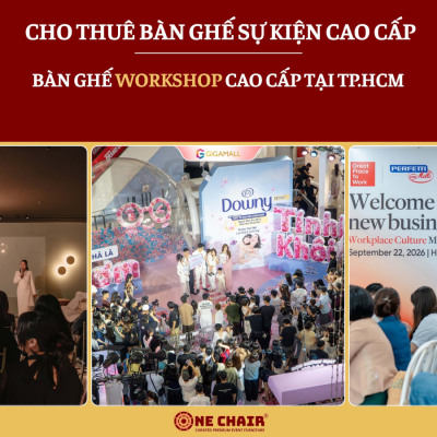 Cho thuê bàn ghế workshop cao cấp tại TP.HCM