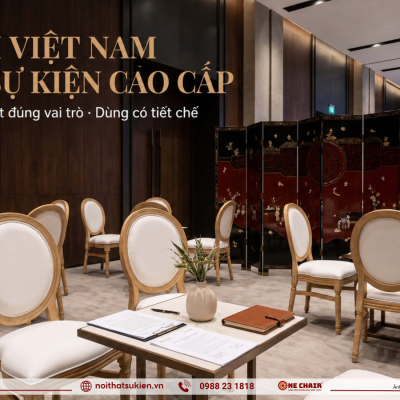 Sơn mài và bình phong Việt vào sự kiện cao cấp: điểm nhấn di sản hay đồ giả rẻ tiền?
