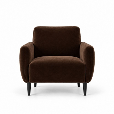 Ghế Sofa Armchair VIP - Nhung Nâu Chocolate