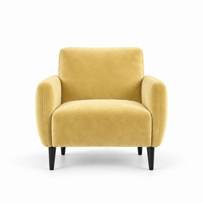 Ghế Sofa Armchair VIP - Nhung Vàng Bơ