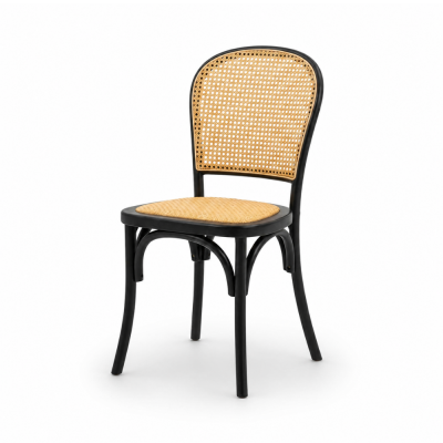 Ghế Caneback Black