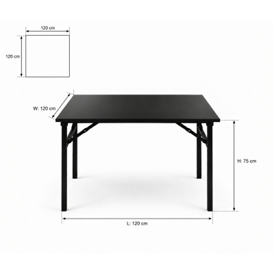 Bàn Sự Kiện Vuông - 120 × 120 cm
