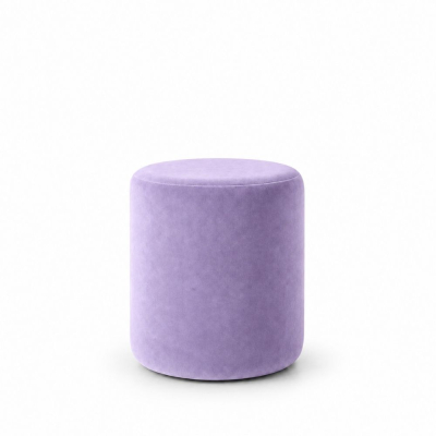 Đôn Tròn Nhung - Tím Lilac