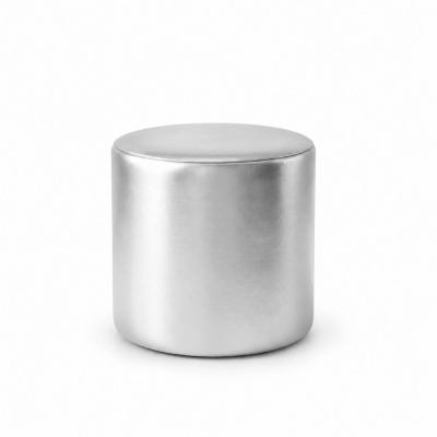 Đôn Tròn Metallic - Bạc