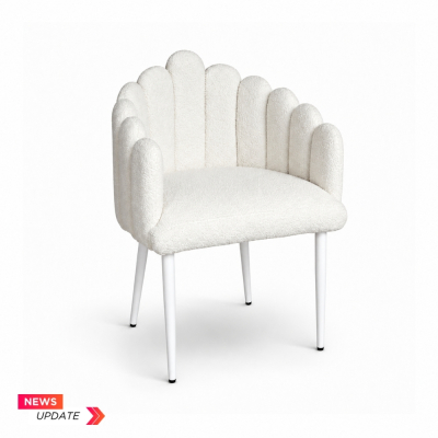 Ghế Bloom Armchair - Bouclé Trắng