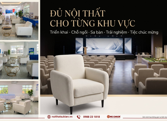 Nội thất sự kiện cho lễ kick-off & hội nghị bất động sản